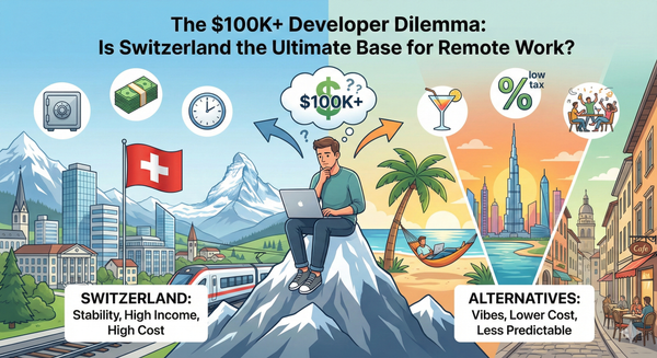 The $100K+ Developer Dilemma: Is Switzerland the Ultimate Base for Remote Work?
